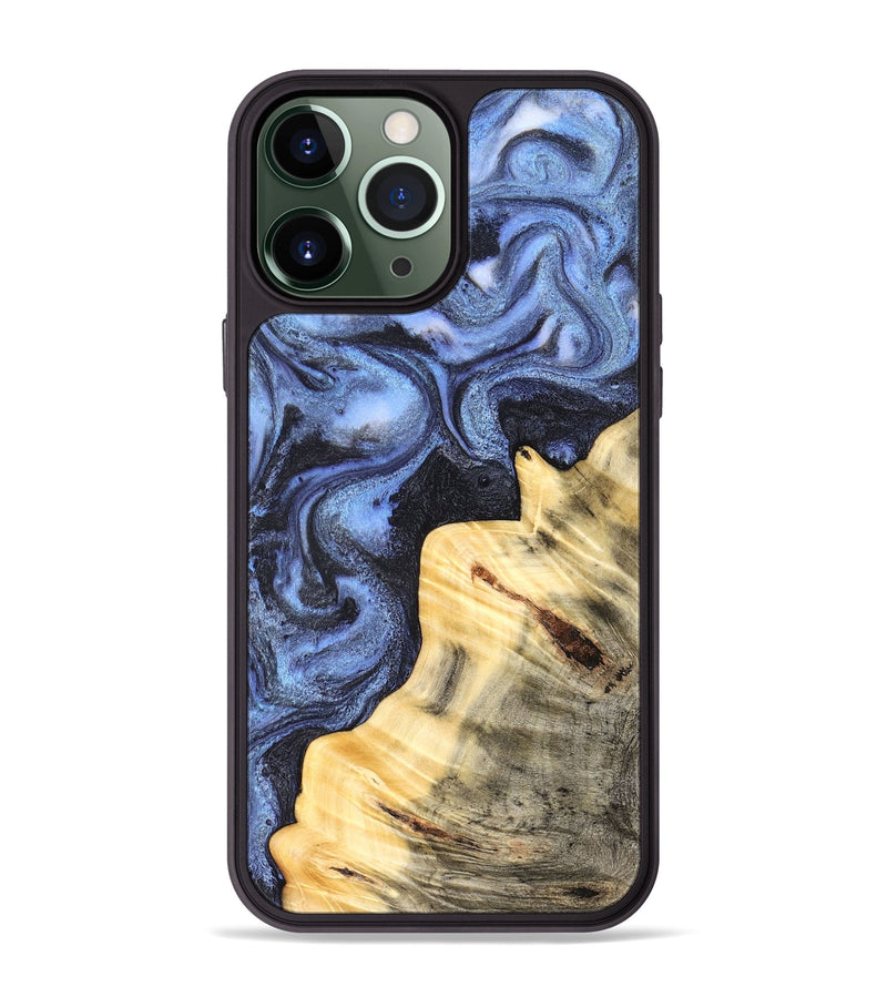 iPhone 13 Pro Max Wood Phone Case - Giselle (Blue, 830993)