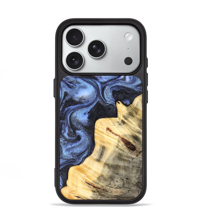 iPhone 18 Pro Wood Phone Case - Giselle (Blue, 830993)