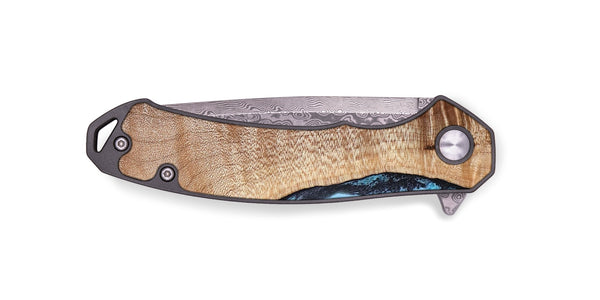EDC Wood Pocket Knife - Koa (Blue, 830994)