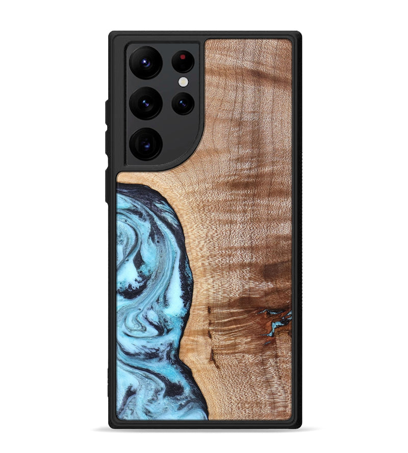 Galaxy S22 Ultra Wood Phone Case - Koa (Blue, 830994)