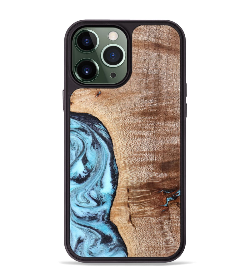 iPhone 13 Pro Max Wood Phone Case - Koa (Blue, 830994)