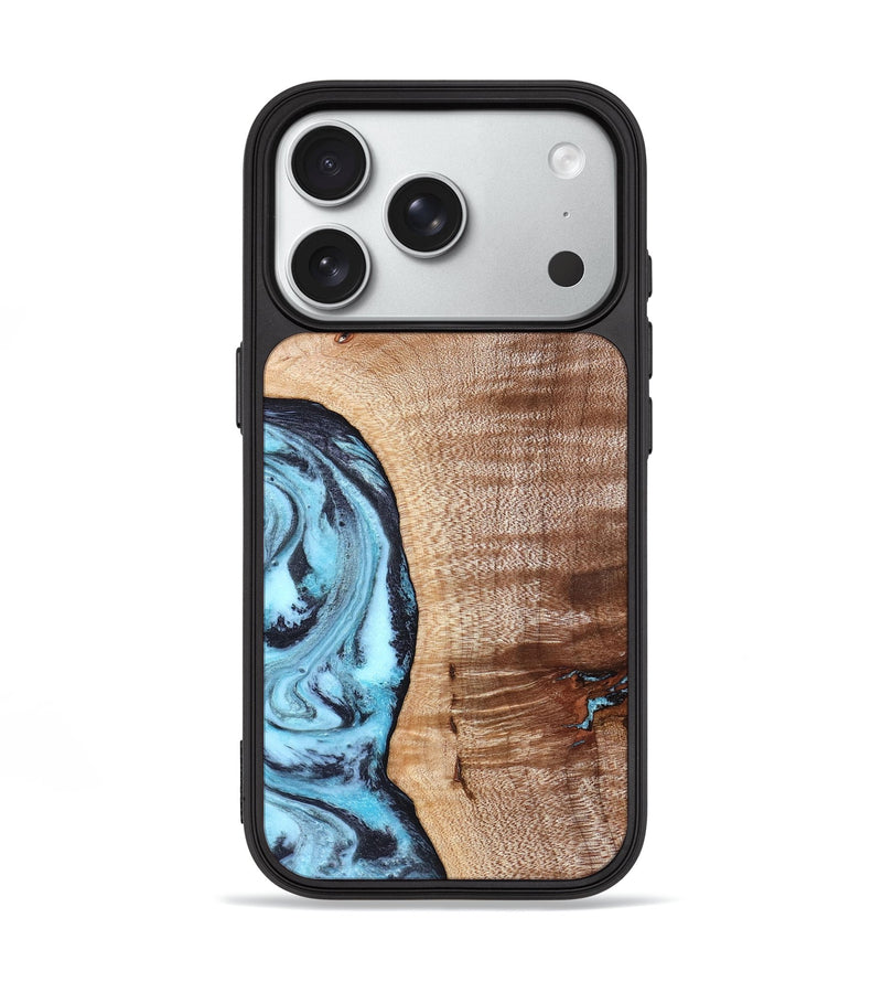 iPhone 18 Pro Wood Phone Case - Koa (Blue, 830994)