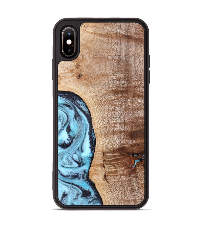 iPhone Xs Max Wood Phone Case - Koa (Blue, 830994)