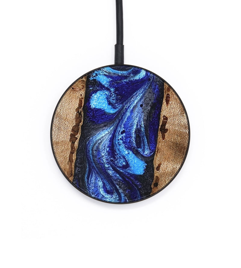 Circle Wood Wireless Charger - Brianda (Blue, 830997)