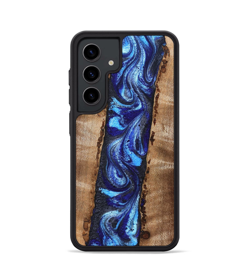 Galaxy S24 Wood Phone Case - Brianda (Blue, 830997)