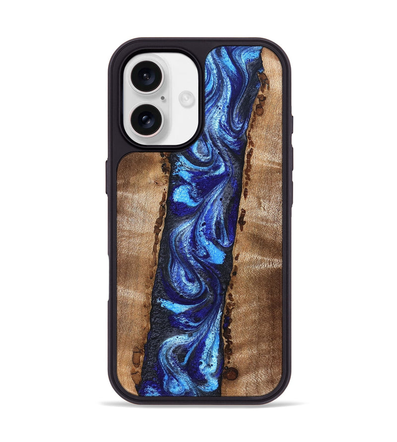 iPhone 17 Wood Phone Case - Brianda (Blue, 830997)