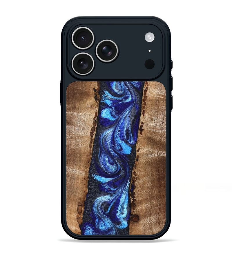 iPhone 17 Pro Max Wood Phone Case - Brianda (Blue, 830997)