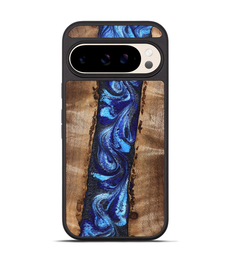 Pixel 10 Wood Phone Case - Brianda (Blue, 830997)