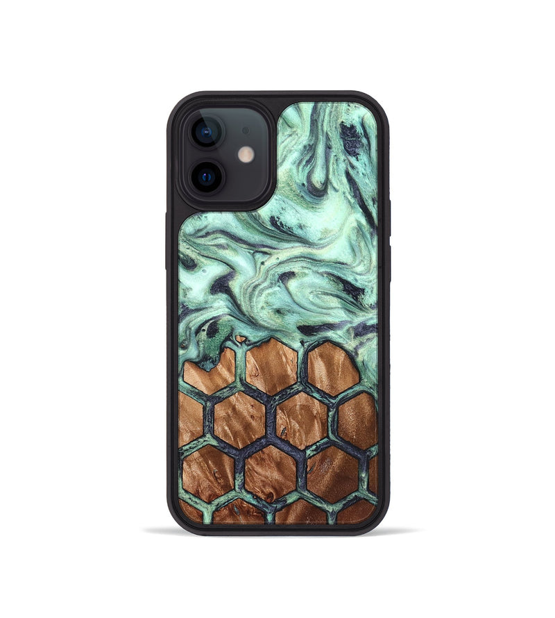 iPhone 12 mini Wood Phone Case - Lelah (Pattern, 831001)
