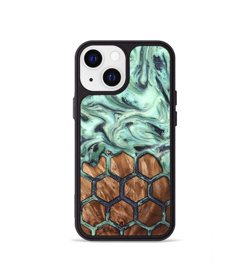 iPhone 13 mini Wood Phone Case - Lelah (Pattern, 831001)