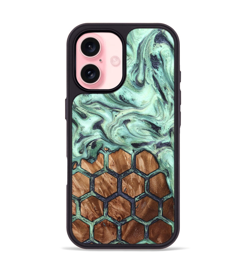 iPhone 16 Wood Phone Case - Lelah (Pattern, 831001)