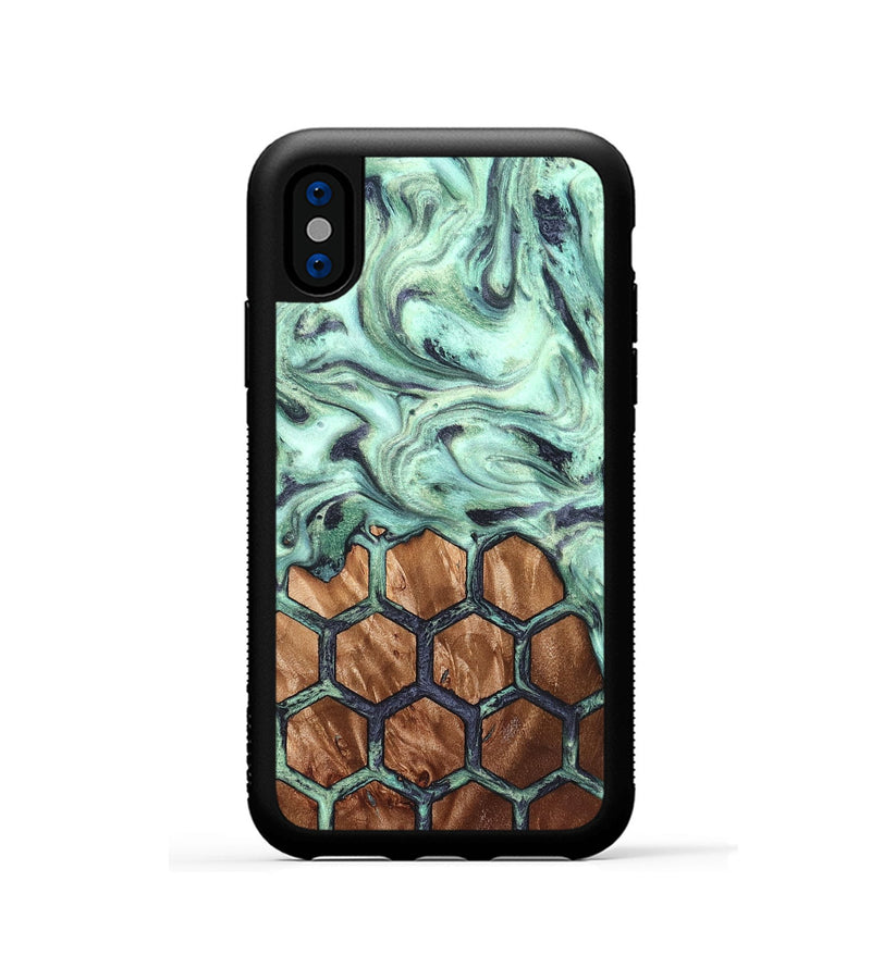 iPhone Xs Wood Phone Case - Lelah (Pattern, 831001)