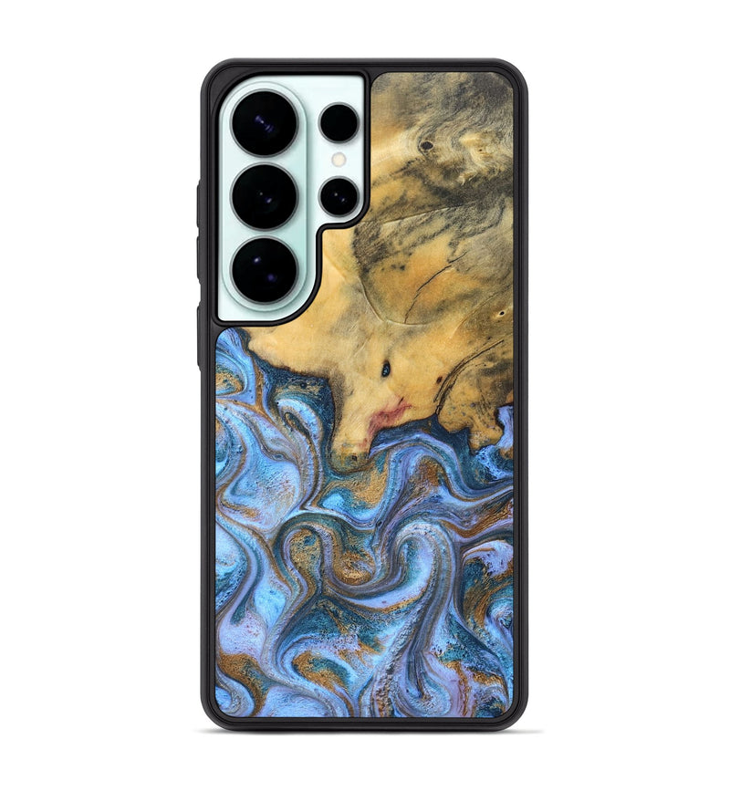 Galaxy S26 Ultra Wood Phone Case - Stan (Teal & Gold, 831007)