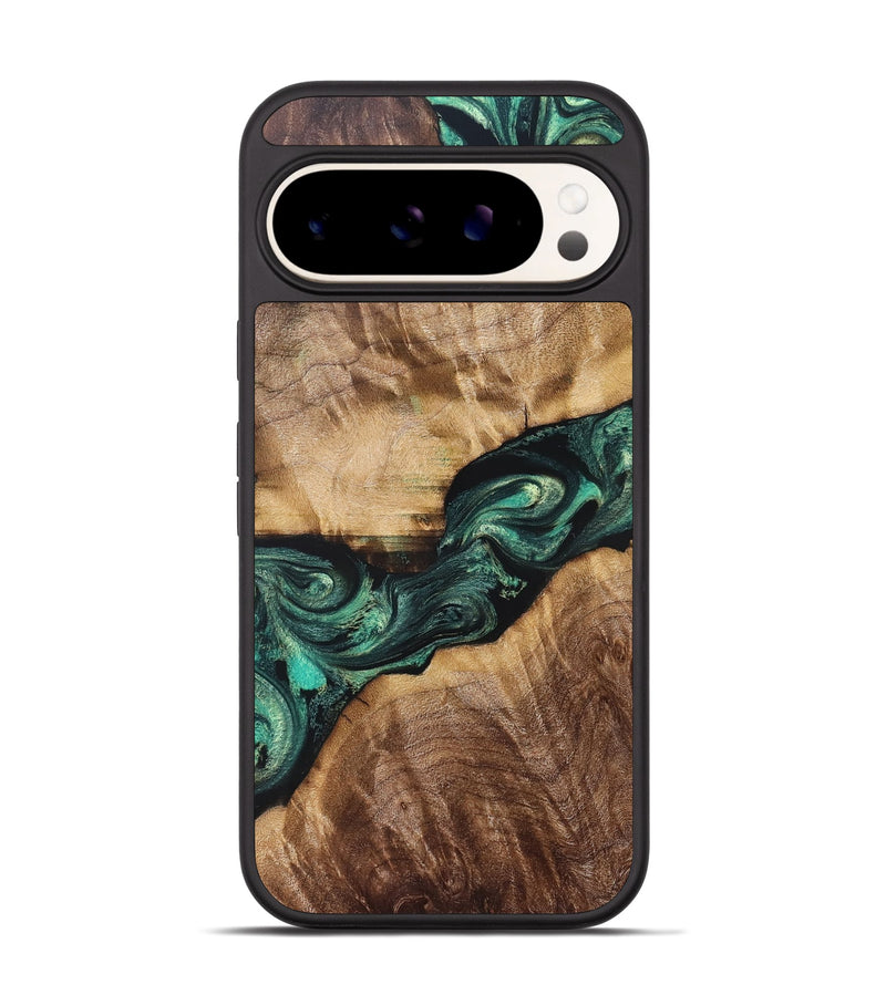 Pixel 9 Pro Wood Phone Case - Dorian (Green, 831008)