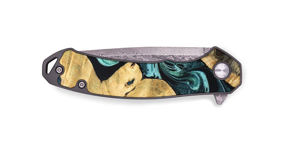 EDC Wood Pocket Knife - Kalie (Green, 831009)