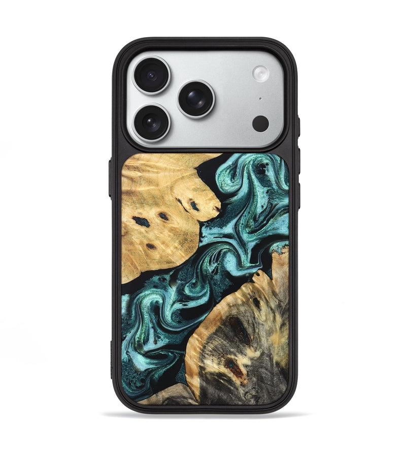 iPhone 18 Pro Wood Phone Case - Kalie (Green, 831009)
