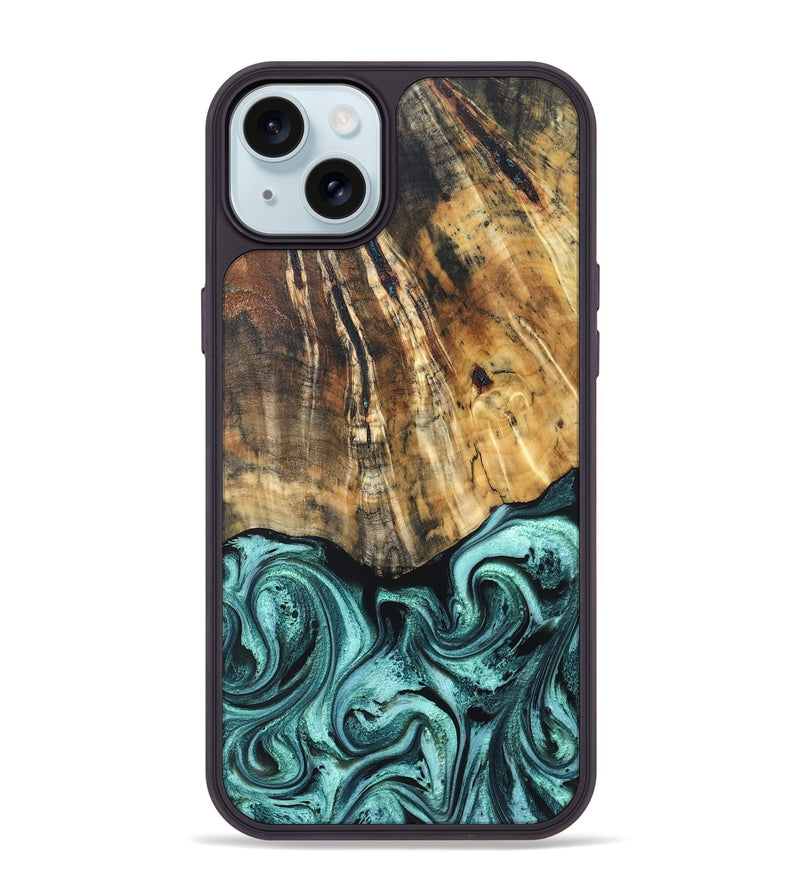 iPhone 15 Plus Wood Phone Case - Colson (Green, 831012)