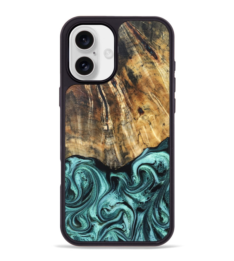 iPhone 16 Plus Wood Phone Case - Colson (Green, 831012)
