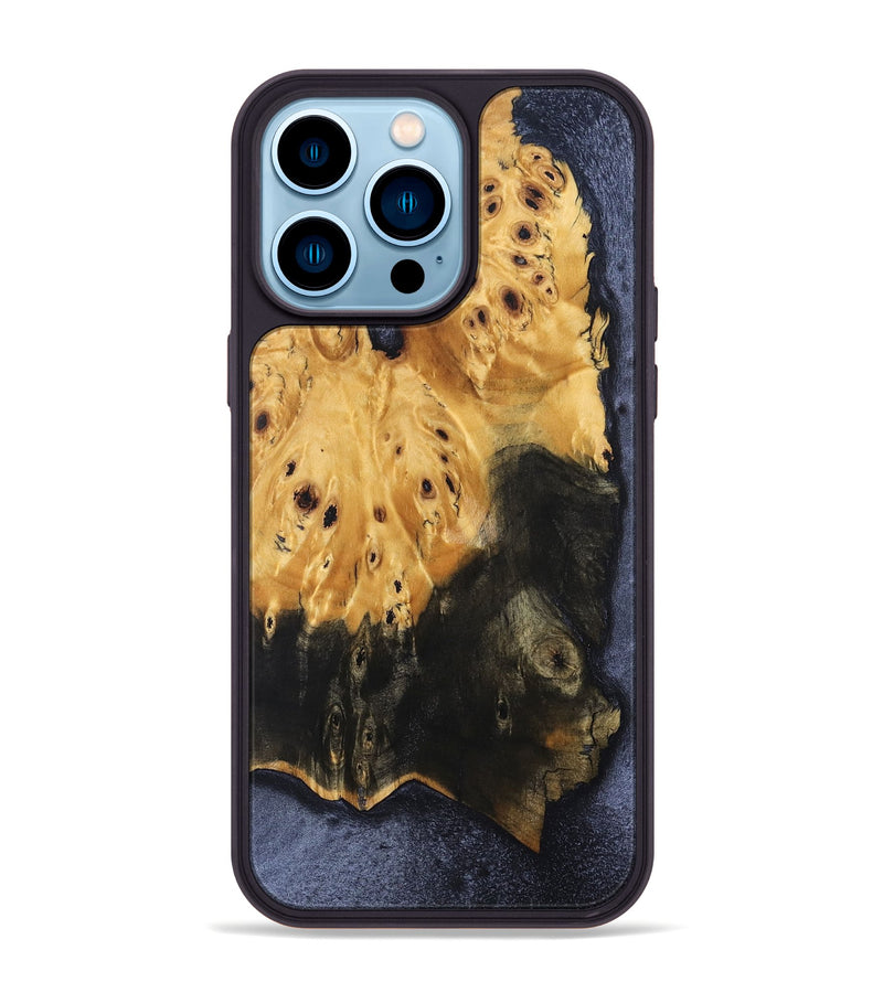 iPhone 14 Pro Max Wood Phone Case - Kandice (Wood Burl, 831028)