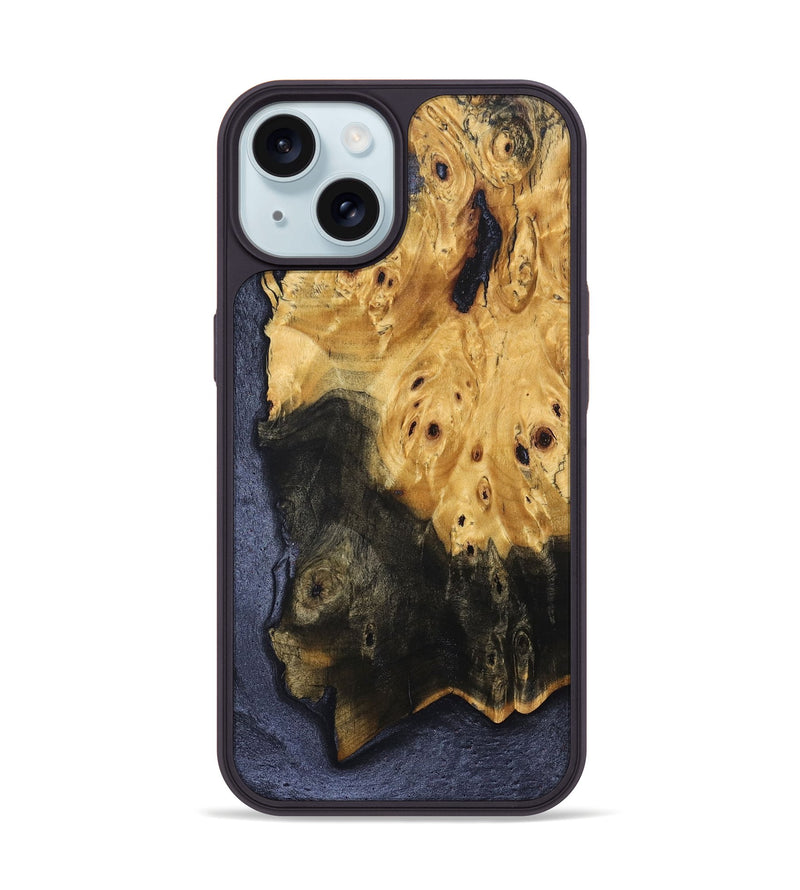 iPhone 15 Wood Phone Case - Adell (Wood Burl, 831037)