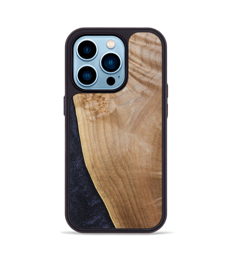 iPhone 14 Pro Wood Phone Case - Isamar (Wood Burl, 831038)