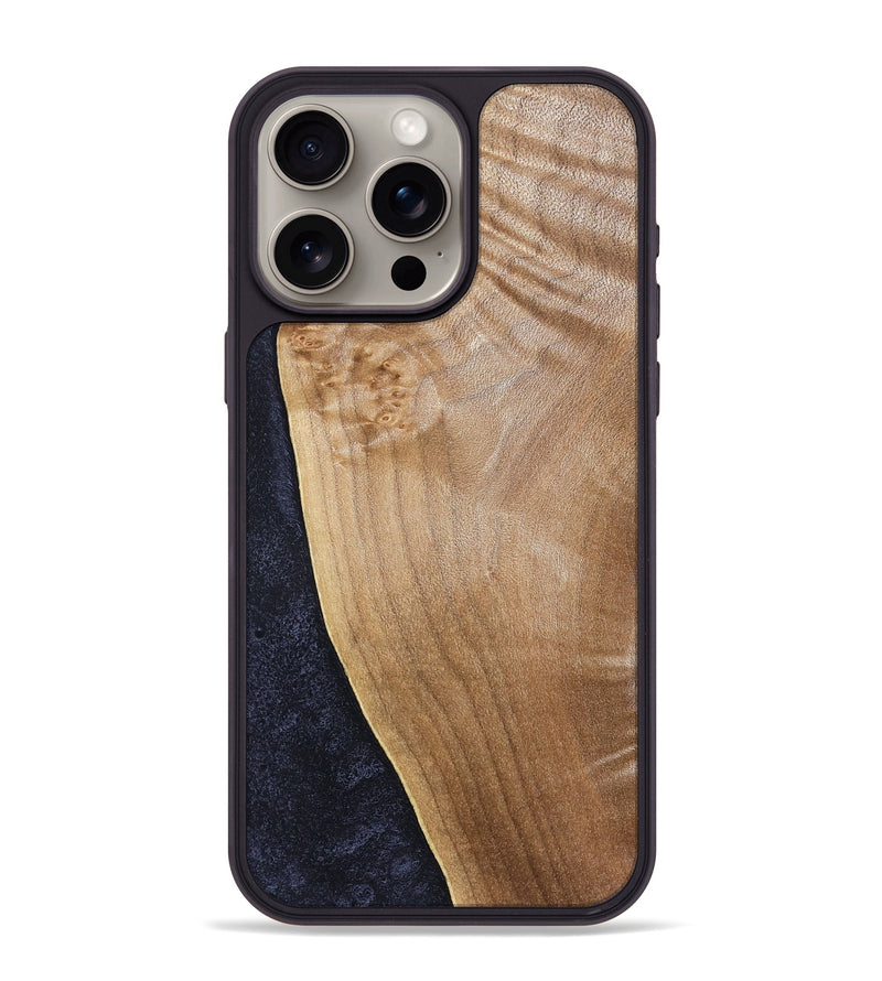 iPhone 15 Pro Max Wood Phone Case - Isamar (Wood Burl, 831038)
