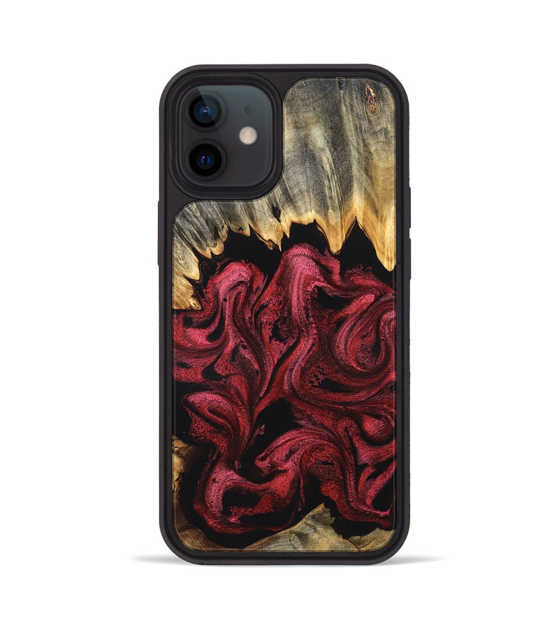 iPhone 12 Wood Phone Case - Arlie (Red, 831052)