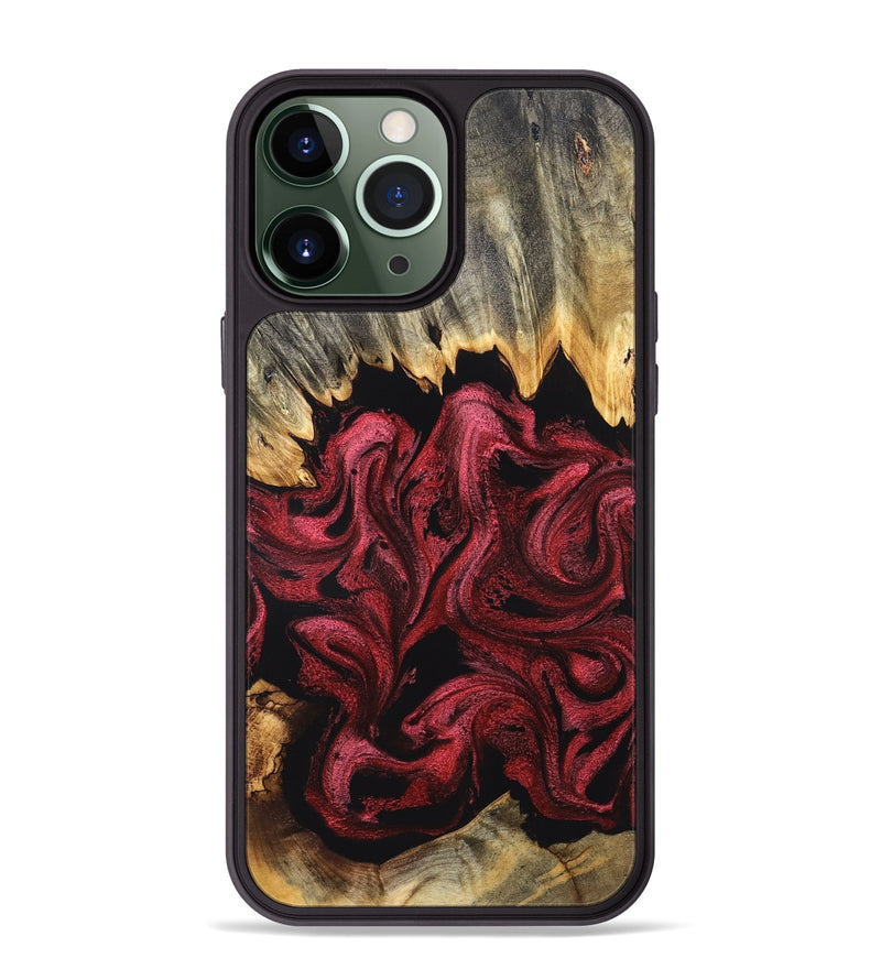 iPhone 13 Pro Max Wood Phone Case - Arlie (Red, 831052)