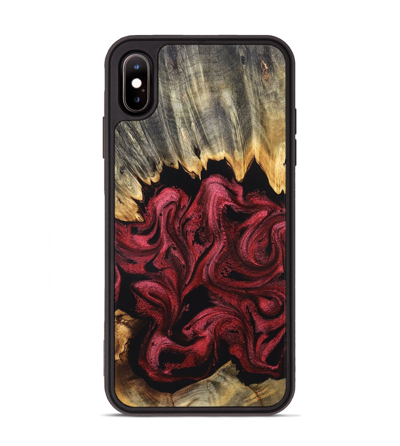 iPhone Xs Max Wood Phone Case - Arlie (Red, 831052)