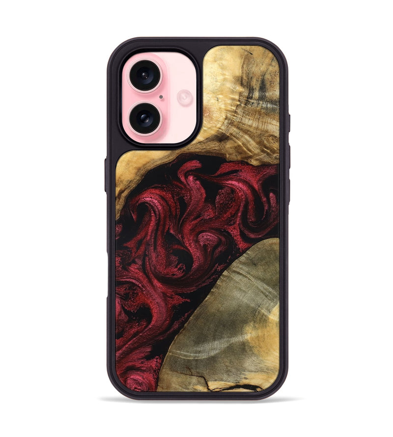iPhone 16 Wood Phone Case - Alf (Red, 831053)