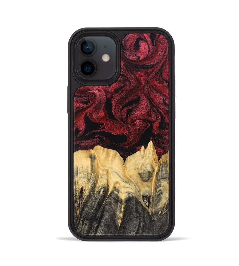iPhone 12 Wood Phone Case - Sylas (Red, 831054)