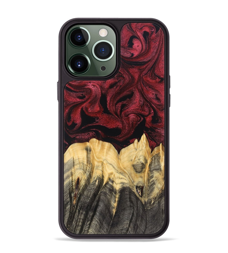 iPhone 13 Pro Max Wood Phone Case - Sylas (Red, 831054)