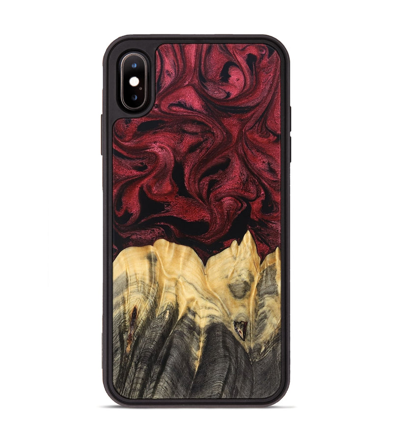 iPhone Xs Max Wood Phone Case - Sylas (Red, 831054)