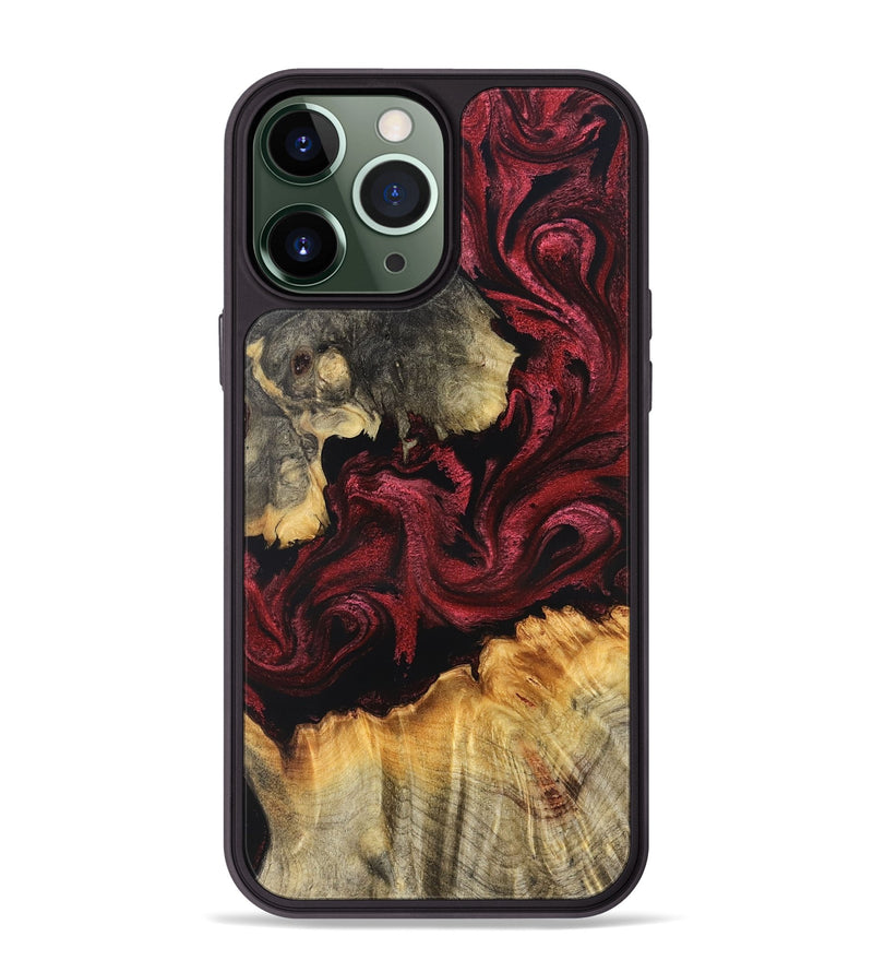 iPhone 13 Pro Max Wood Phone Case - Madisen (Red, 831055)