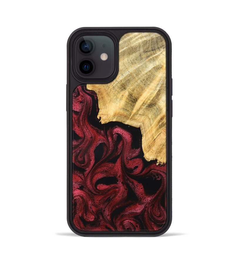iPhone 12 Wood Phone Case - Dirk (Red, 831056)