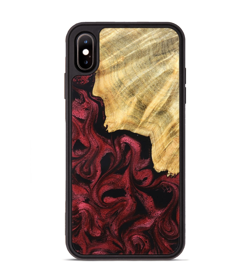 iPhone Xs Max Wood Phone Case - Dirk (Red, 831056)