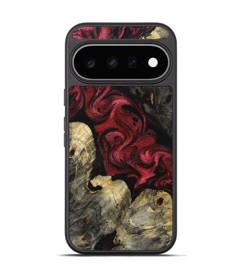 Pixel 11 Wood Phone Case - Poppy (Red, 831057)