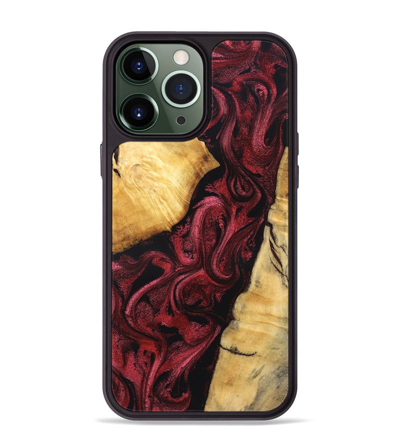 iPhone 13 Pro Max Wood Phone Case - Kobe (Red, 831058)