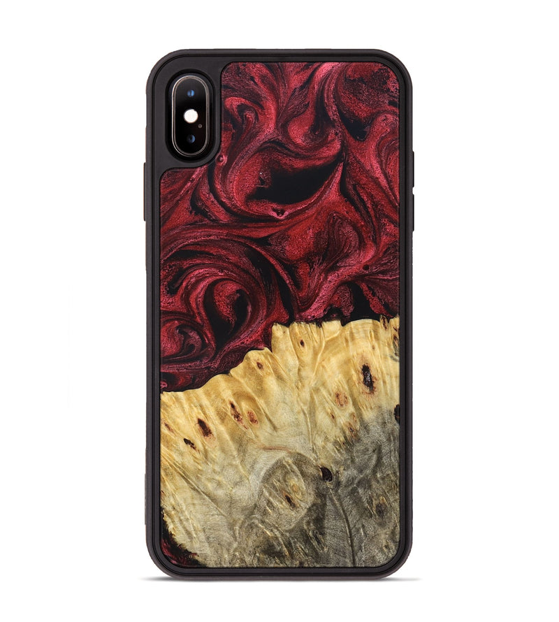 iPhone Xs Max Wood Phone Case - Boston (Red, 831059)