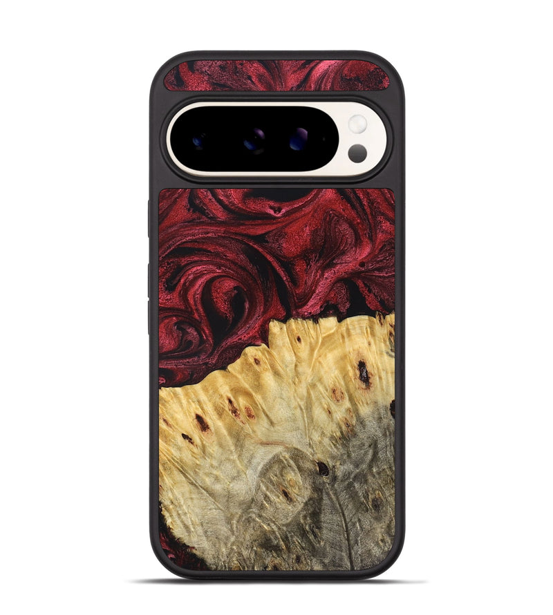 Pixel 9 Pro Wood Phone Case - Boston (Red, 831059)