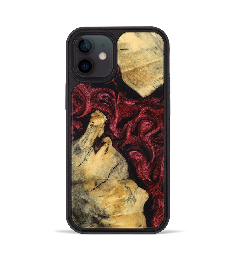 iPhone 12 Wood Phone Case - Hobson (Red, 831060)