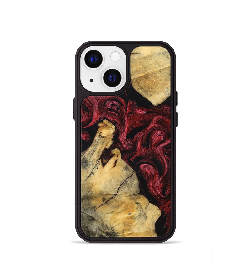 iPhone 13 mini Wood Phone Case - Hobson (Red, 831060)