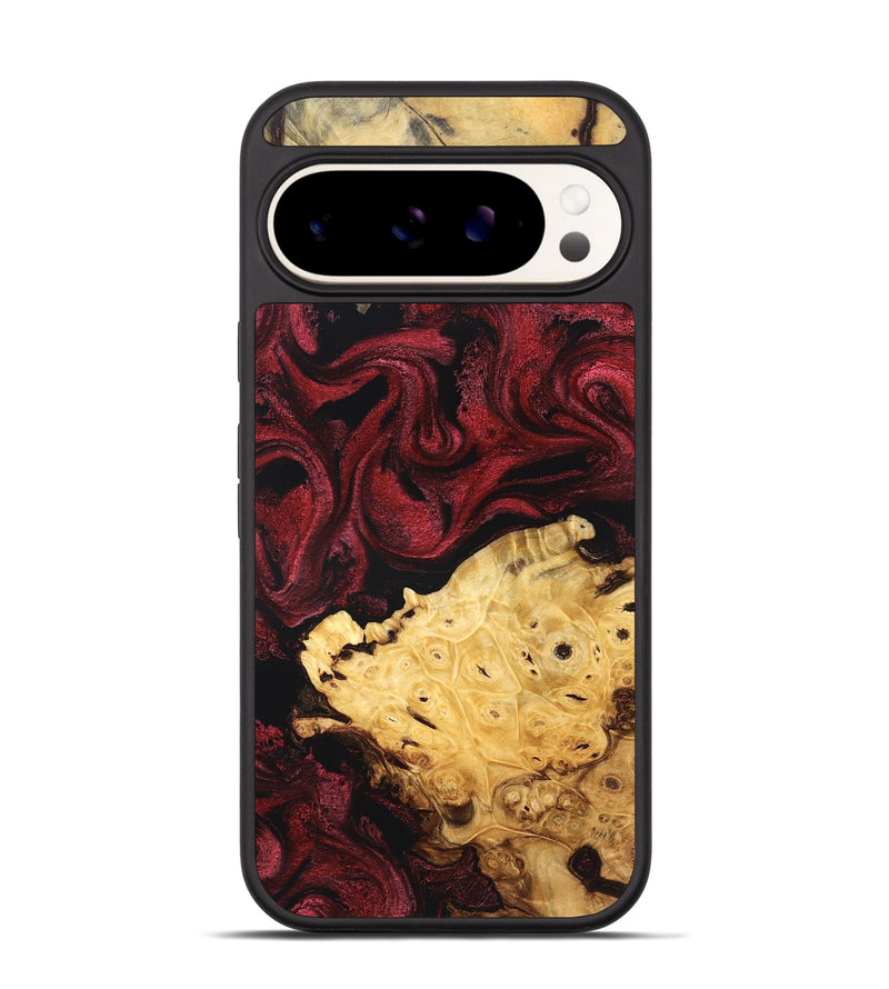 Pixel 9 Pro Wood Phone Case - Flor (Red, 831061)