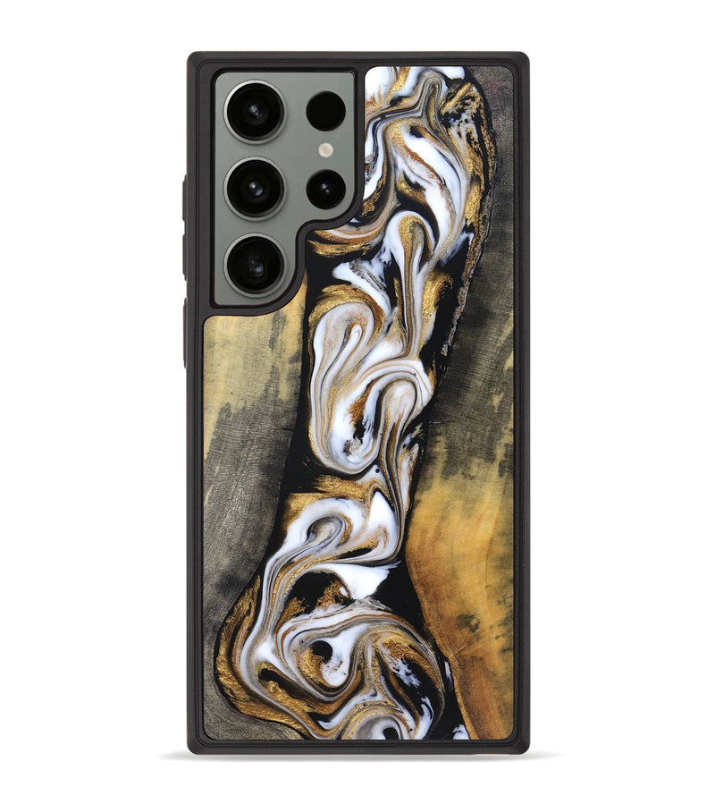 Galaxy S23 Ultra Wood Phone Case - Wyatt (Black & White, 831062)
