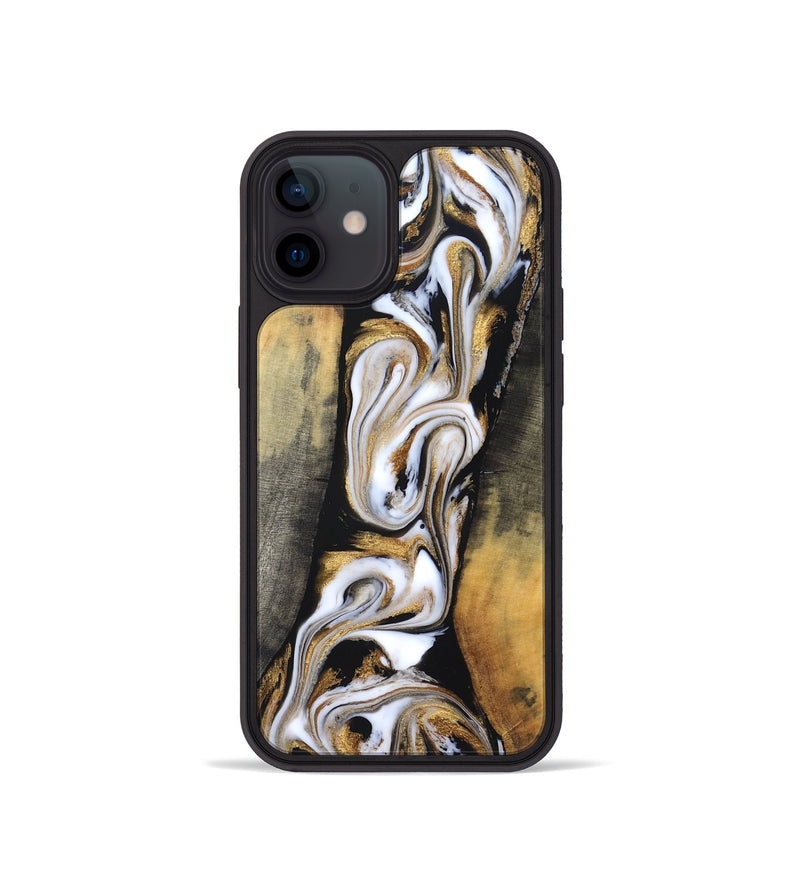 iPhone 12 mini Wood Phone Case - Wyatt (Black & White, 831062)