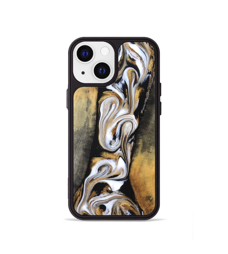 iPhone 13 mini Wood Phone Case - Wyatt (Black & White, 831062)