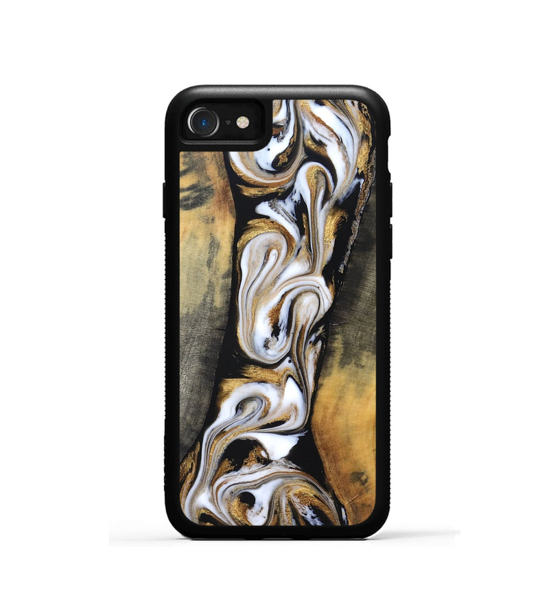 iPhone SE Wood Phone Case - Wyatt (Black & White, 831062)