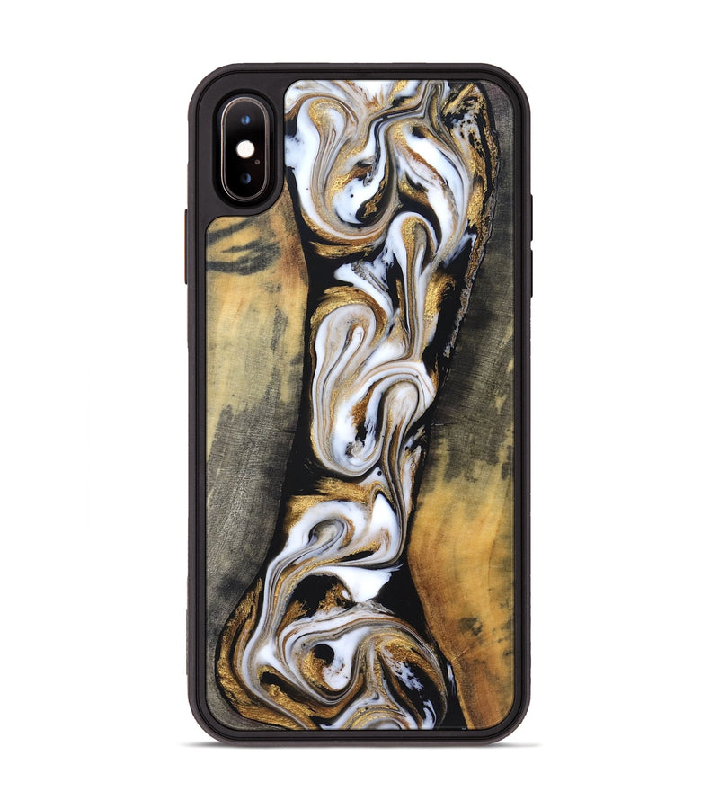 iPhone Xs Max Wood Phone Case - Wyatt (Black & White, 831062)