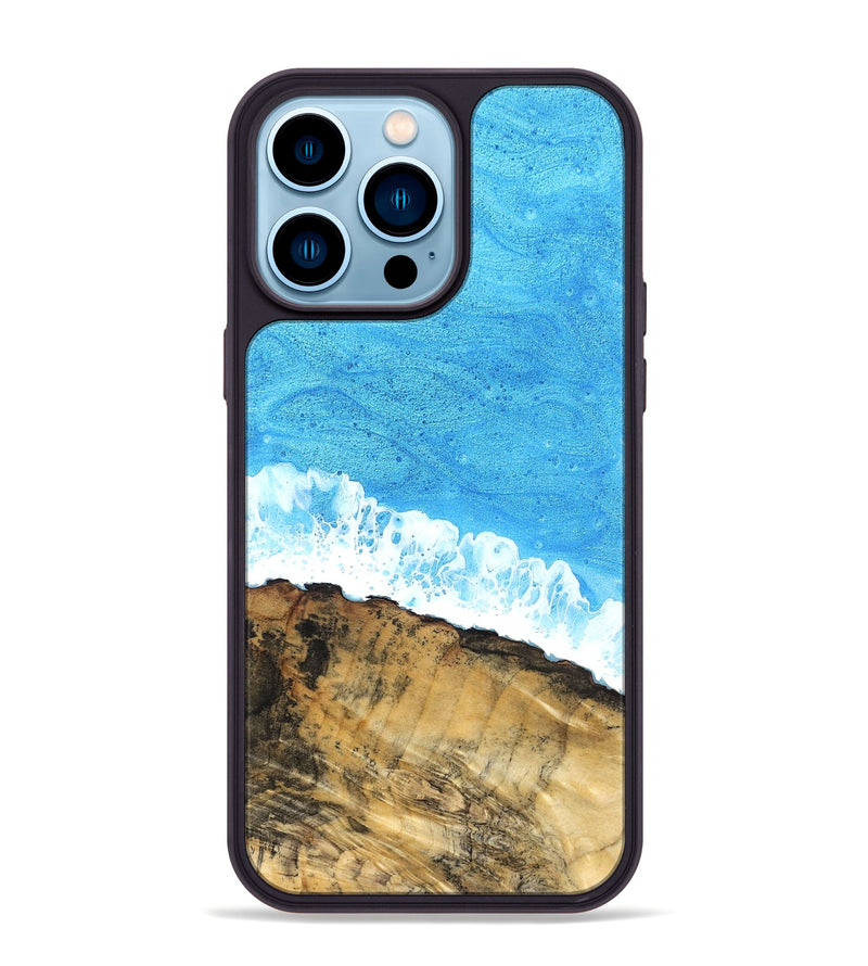iPhone 14 Pro Max Wood Phone Case - Emerald (Coastal, 831086)