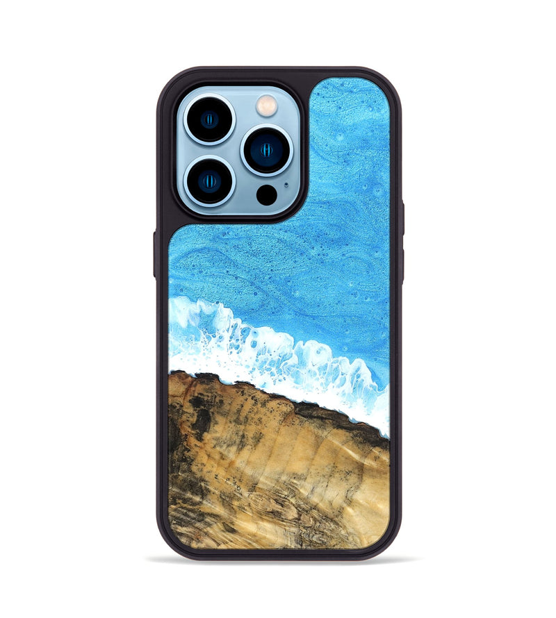 iPhone 14 Pro Wood Phone Case - Emerald (Coastal, 831086)